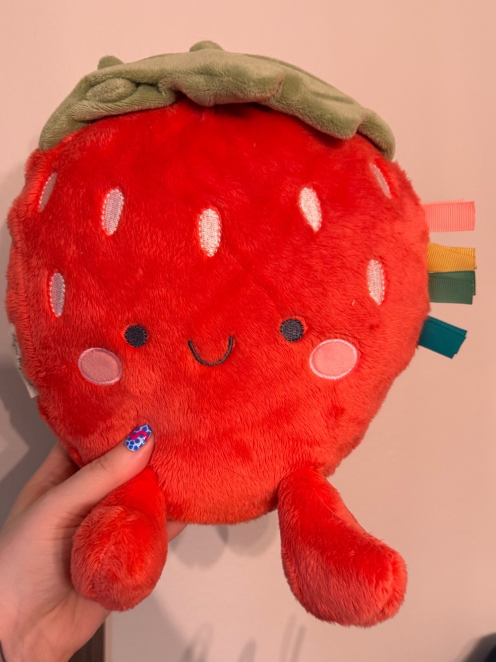 Itzy Ritzy Strawberry Snuggles Plushie - Picture 2 of 6